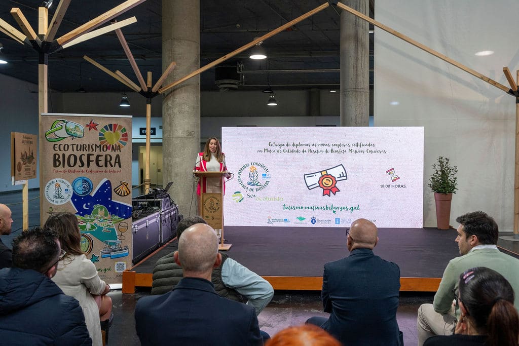 Ana Llano, presidenta de la Asociación de Ecoturismo en España en el acto de BioCultura en A Coruña