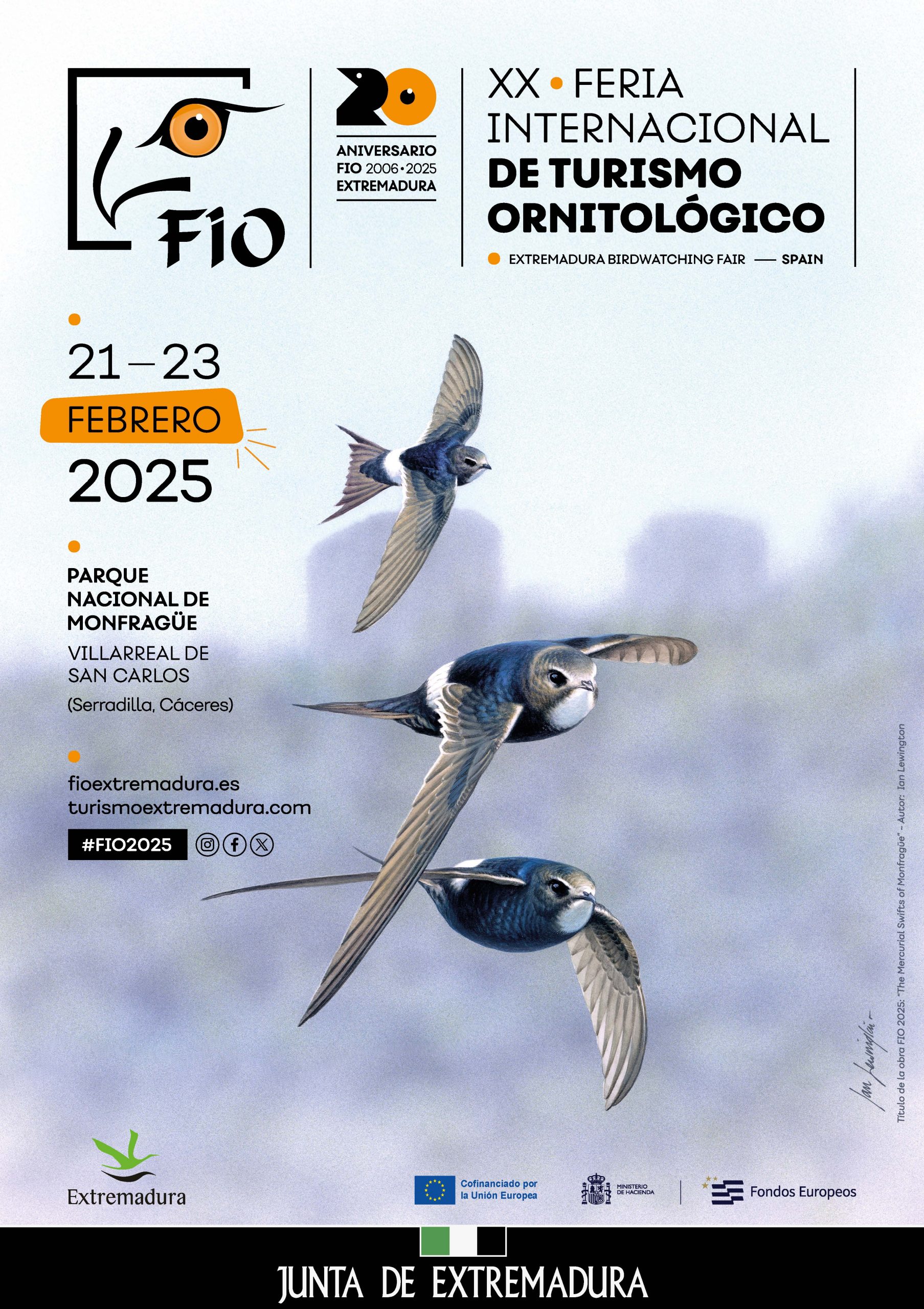 Cartel XX Feria Internacional de Turismo Ornitológico